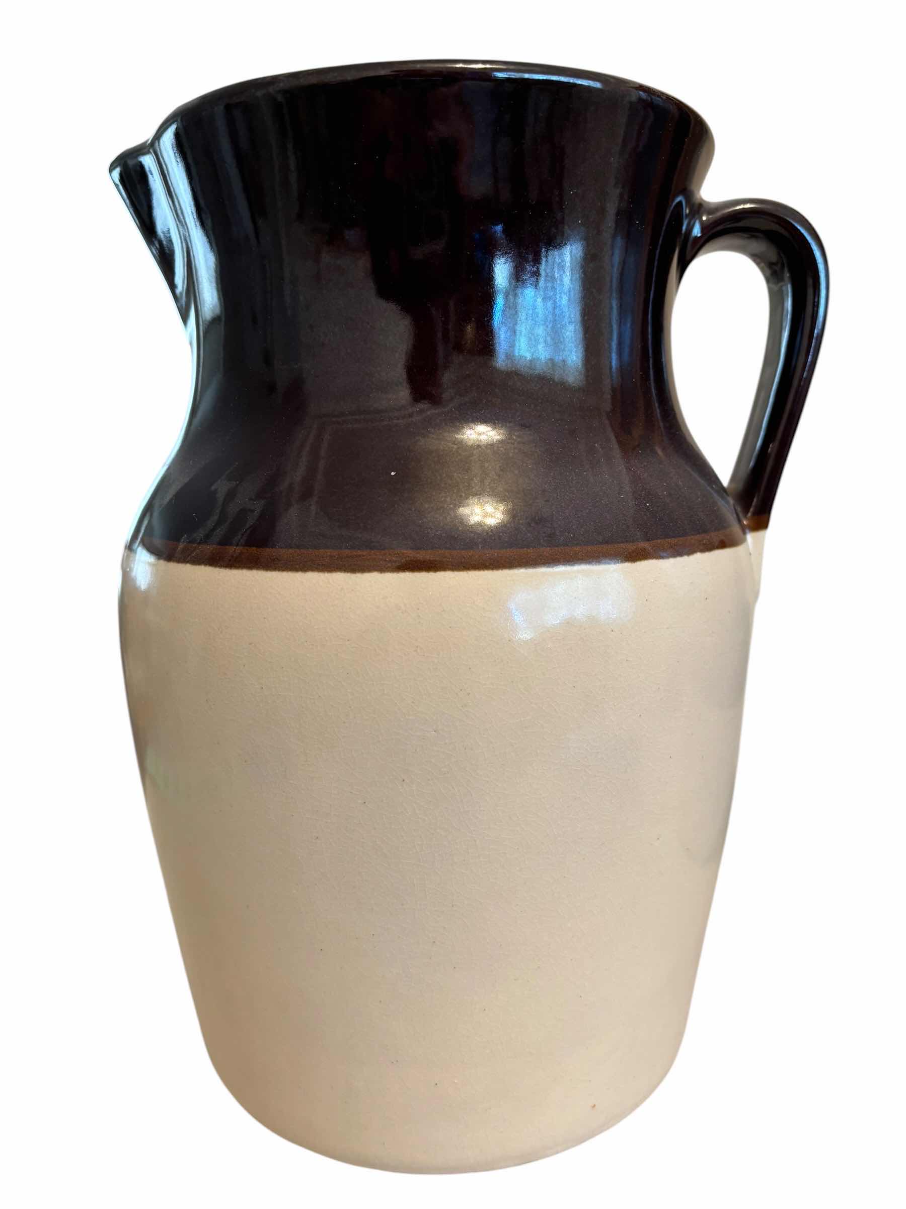 Photo 1 of VINTAGE ROBINSON RANSBOTTOM POTTERY COMPANY STONEWARE POTTERY - SET OF 3 (PITCHER H11” & LARGEST BOWL D8”)