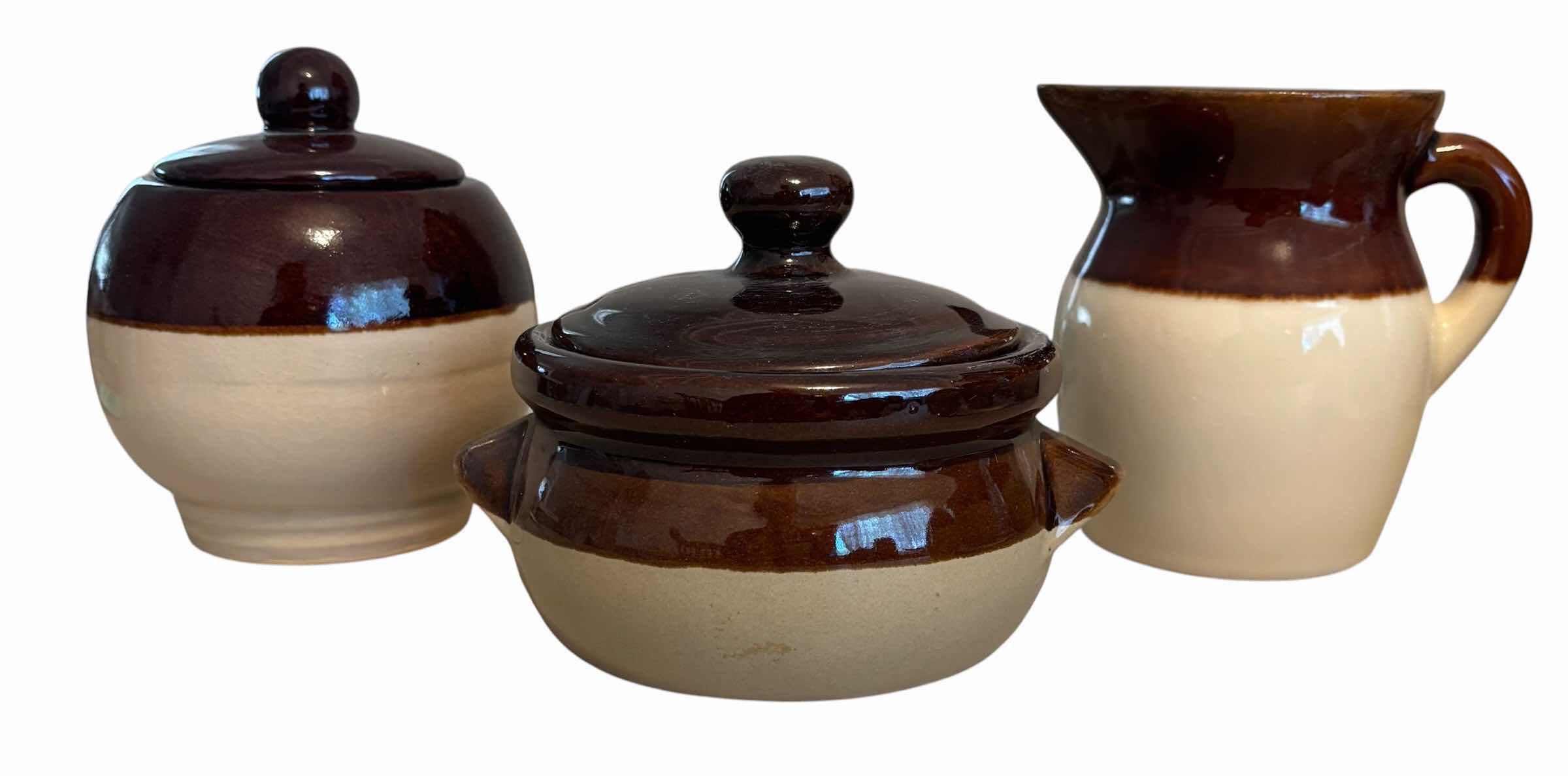 Photo 1 of VINTAGE ROBINSON RANSBOTTOM POTTERY COMPANY STONEWARE POTTERY, TALLEST H6” - SET OF 7