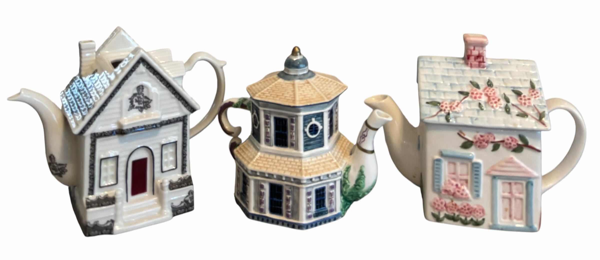 Photo 1 of COLLECTIBLE CERAMIC TEA POTS (3)