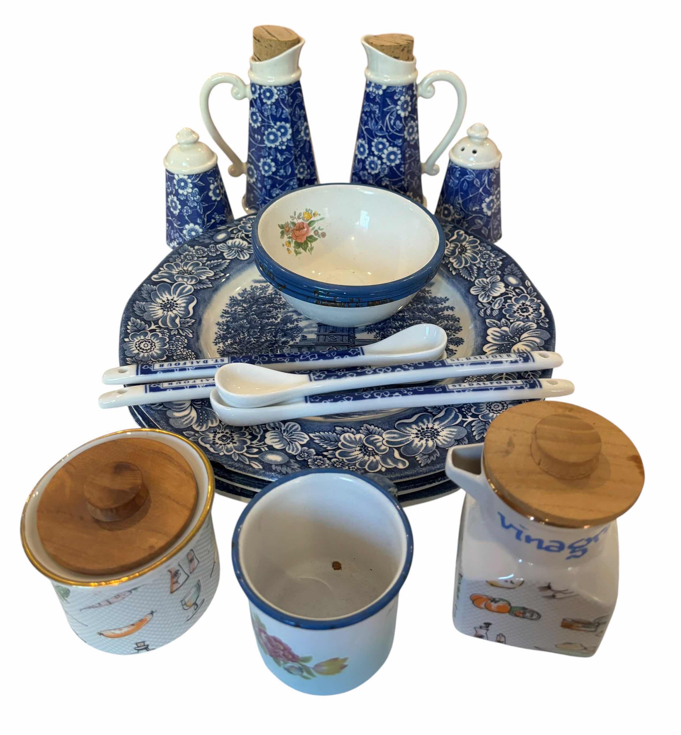 Photo 1 of BLUE THEMED KITCHEN DISHES & DECOR