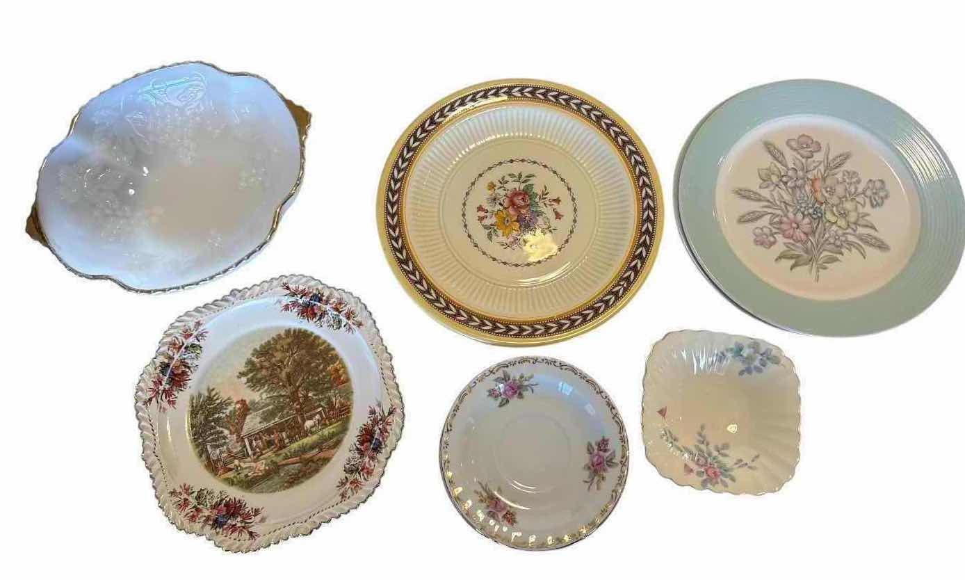 Photo 1 of (11)PCS ASSORTED VINTAGE PORCELAIN & CHINA SERVING PIECES D9.5”