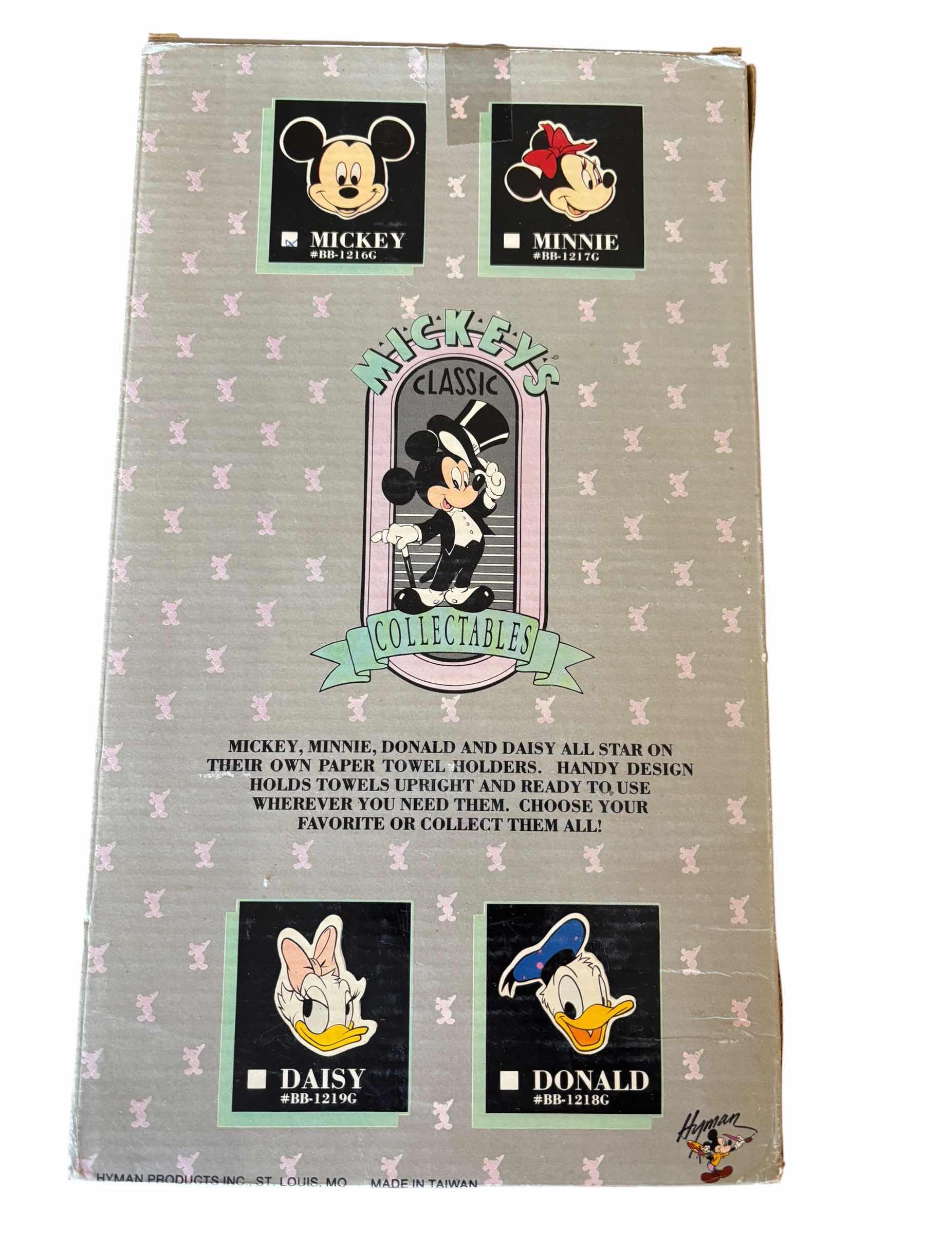 Photo 1 of NIB VINTAGE DISNEY MICKEY MOUSE CLASSIC COLLECTABLES PAPER TOWEL HOLDER