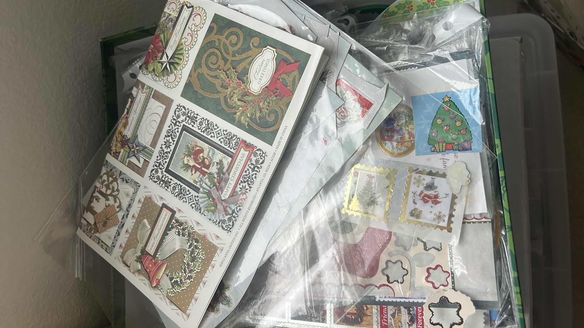 Photo 1 of THREE BOXES OF HANDMADE GREETING CARDS AND SUPPLIES