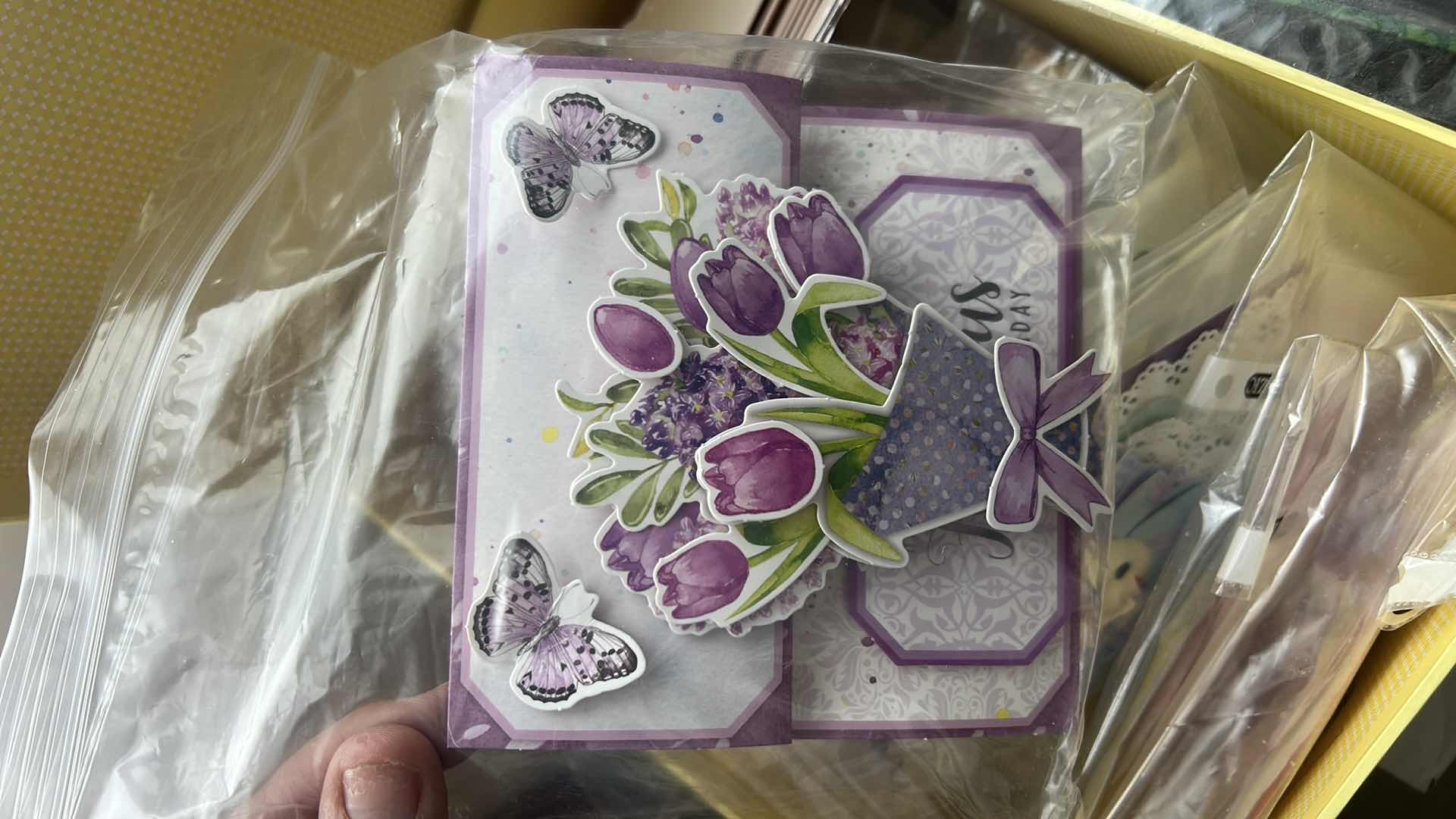 Photo 1 of THREE BOXES OF HANDMADE GREETING CARDS AND SUPPLIES