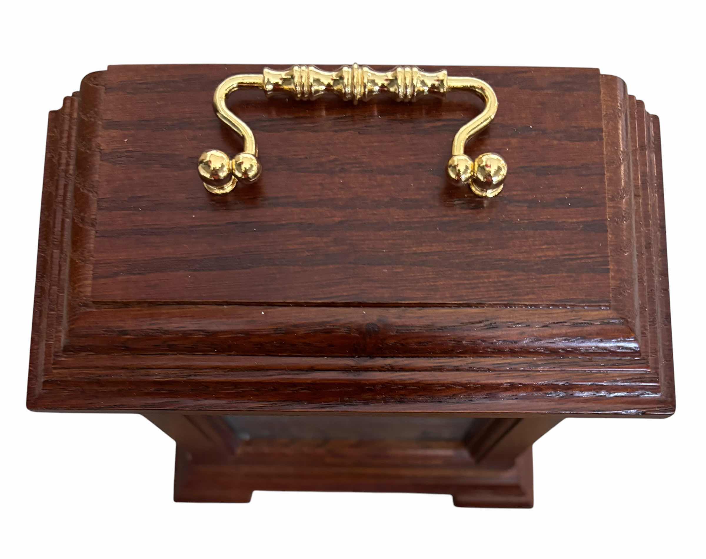 Photo 1 of SEIKO WOODEN MANTEL/DESK CLOCK IN ORIGINAL BOX