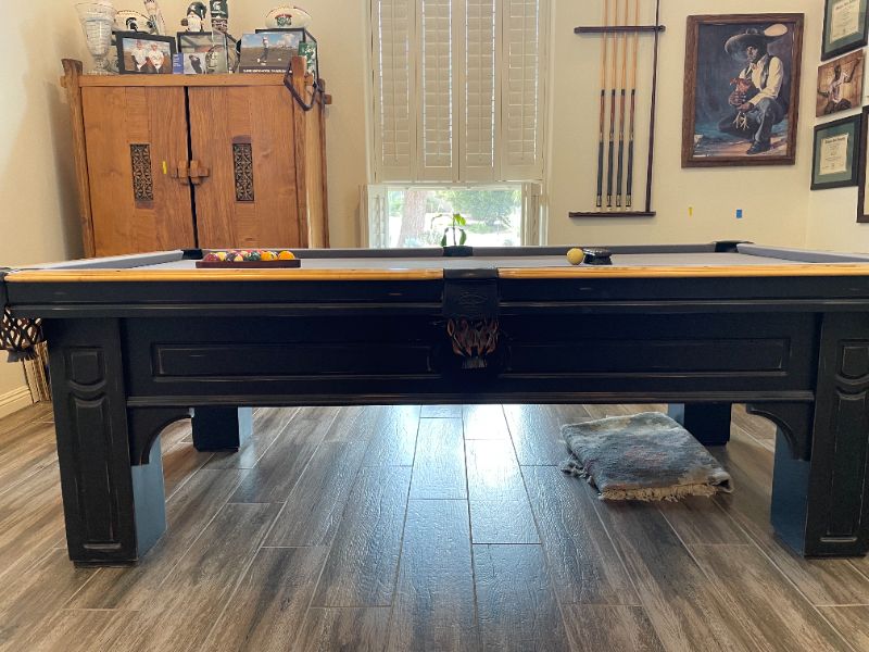 Photo 1 of Olhausen Accu-Fast 8’ Pool Table – Classic Quality, Gently Used