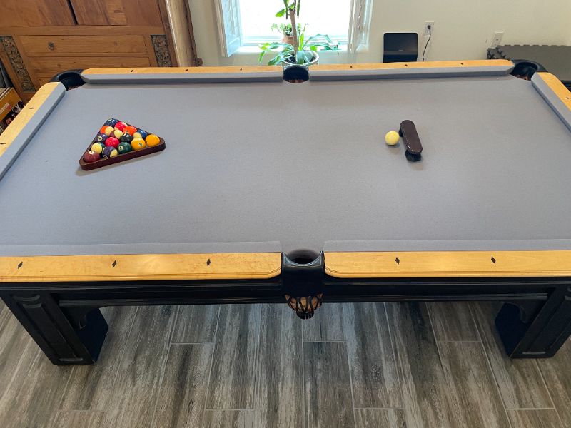 Photo 1 of Olhausen Accu-Fast 8’ Pool Table – Classic Quality, Gently Used