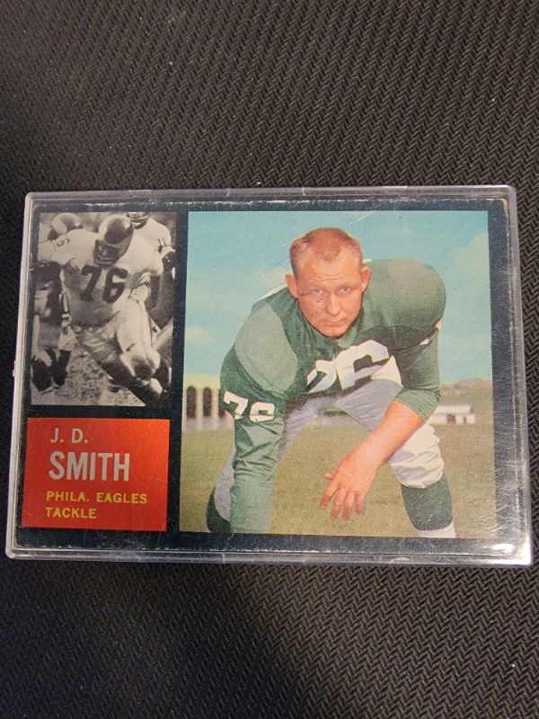 Photo 1 of 1962 J.D. SMITH TOPPS CARD - GOOD CONDITION