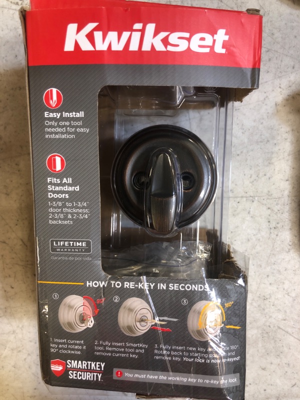 Photo 1 of 980 Deadbolt - Keyed One Side - featuring SmartKey