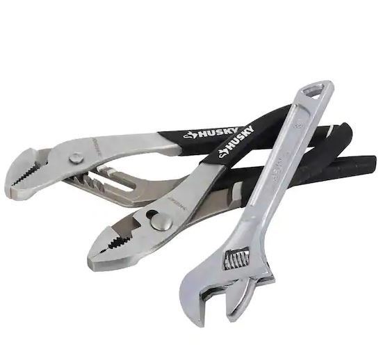 Photo 1 of  Husky Pliers and Wrench Set (3-Piece)
