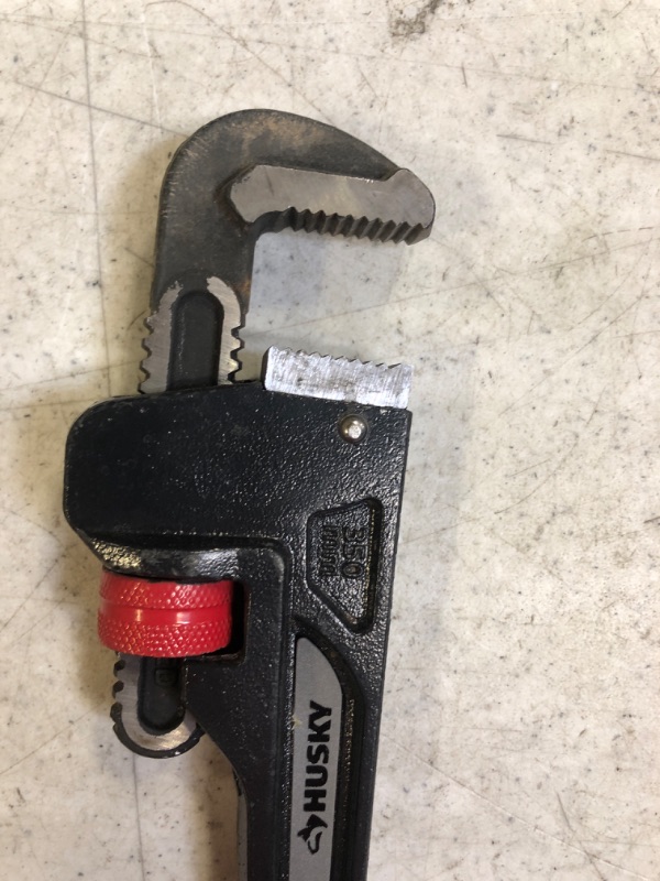 Photo 1 of 14 in. Heavy Duty Cast Iron Pipe Wrench with 1-1/2 in. Jaw Capacity
