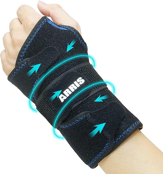 Photo 1 of Wrist Ice Pack Wrap for Carpal Tunnel Relief - Hand Support Brace with 2 Reusable Gel Packs Hot Cold Compress for Rheumatoid Arthritis, Tendonitis, Sports Injuries, Swelling, Bruises & Sprains

