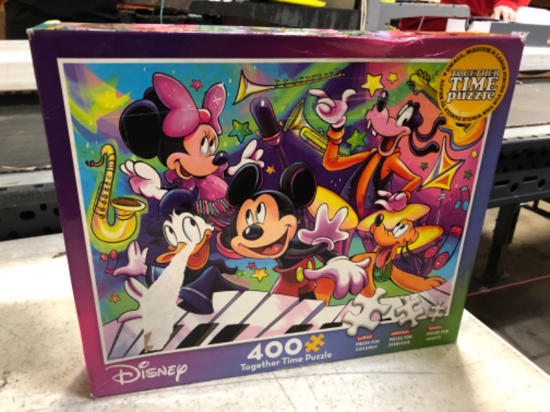 Photo 2 of Ceaco - Disney - Together Time Collection - Fab Five Music Concert - 400 Piece Jigsaw Puzzle
