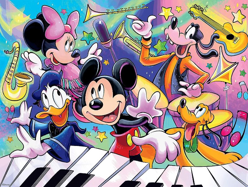 Photo 1 of Ceaco - Disney - Together Time Collection - Fab Five Music Concert - 400 Piece Jigsaw Puzzle
