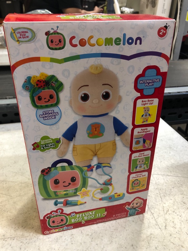Photo 3 of CoComelon Boo Boo JJ Deluxe Feature Plush - Includes Doctor Checkup Bag, Bandages, and Accessories to Care for JJ - 8 Total Accessories - Amazon Exclusive *** DOLL ONLY ***
