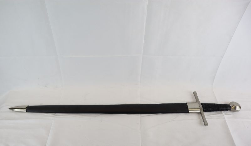 Photo 2 of BLACK AND SILVER MEDIEVAL SWORD SHARP NEW 