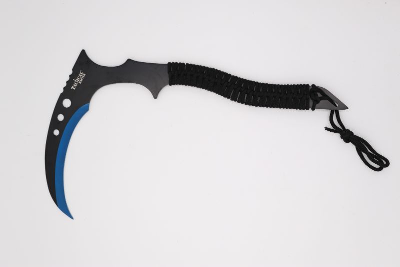 Photo 1 of BLUE SURVIVAL HUNTING KARAMBIT TACTICAL KNIFE NEW 

