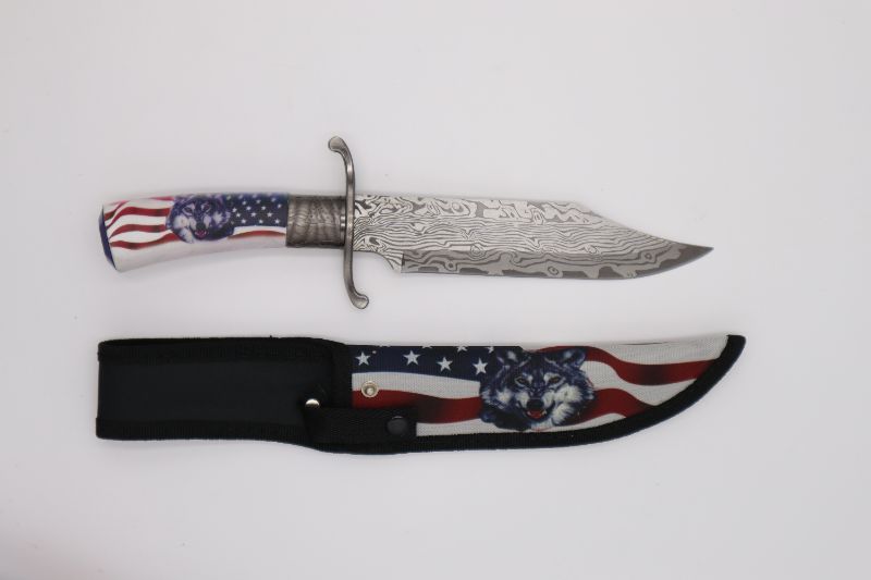 Photo 1 of DEMASKIS STEEL HK 12 WOLF BOWIE ETCH BLD