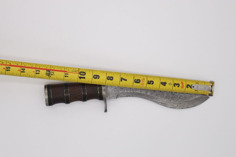 Photo 3 of DEMASKIS STEEL KUKRI FANCY WOOD 12.5 INCH 