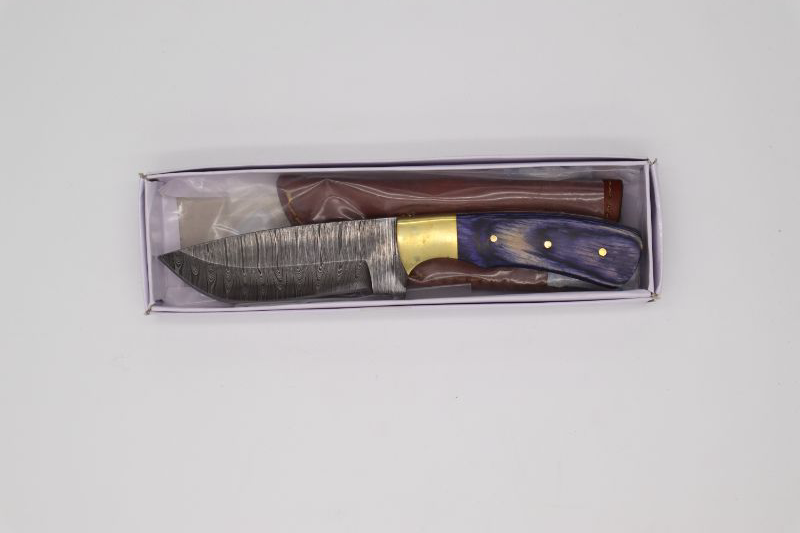 Photo 3 of 8.75 OPAL BUUE HUNTER KNIFE NEW