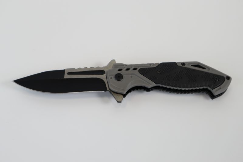 Photo 1 of BLACK AND GREY POCKET KNIFE NEW 