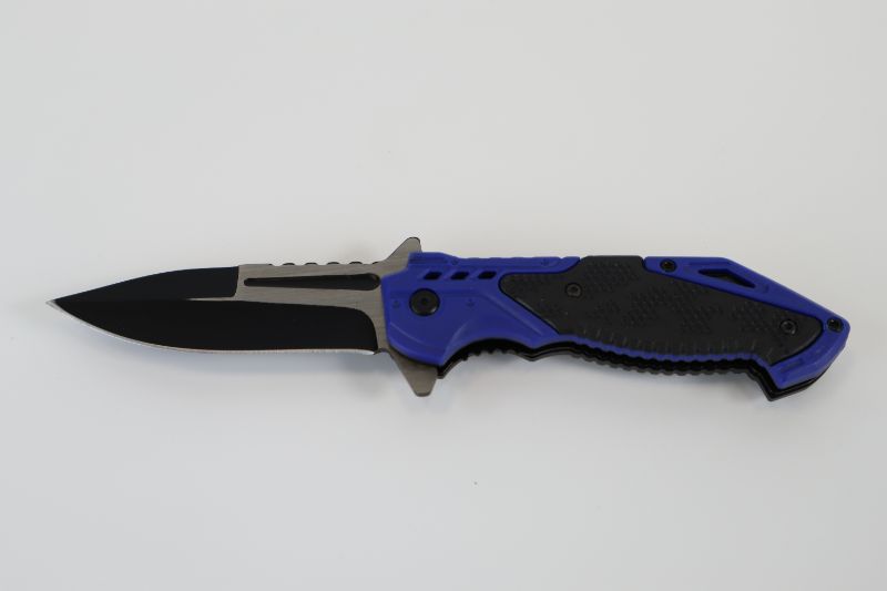 Photo 1 of BLUE BLACK AND GREY POCKET KNIFE NEW 