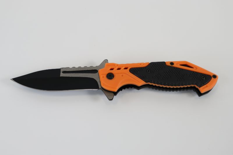 Photo 1 of BRIGHT ORANGE AND BLACK POCKET KNIFE NEW 