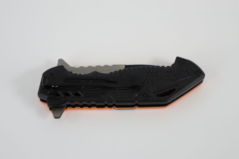 Photo 3 of BRIGHT ORANGE AND BLACK POCKET KNIFE NEW 