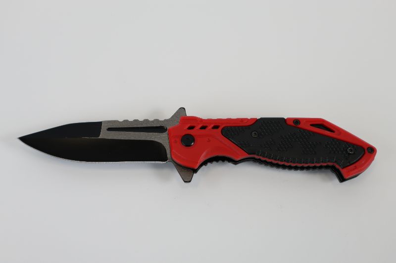 Photo 1 of RED AND BLACK POCKET KNIFE NEW 