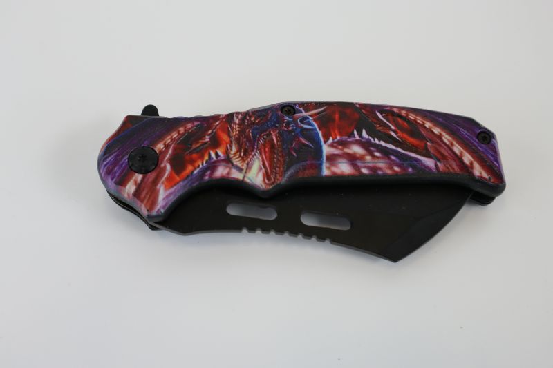 Photo 2 of BLUE PURPLE RED POCKET KNIFE NEW 