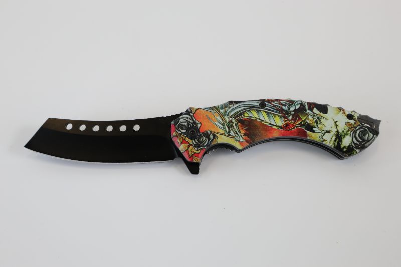 Photo 1 of YELLOW AND GREY DRAGON POCKET KNIFE NEW 