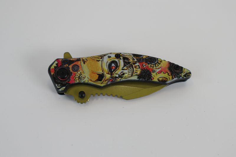 Photo 2 of OLIVE GREEN MECHANICAL POCKET KNIFE NEW 