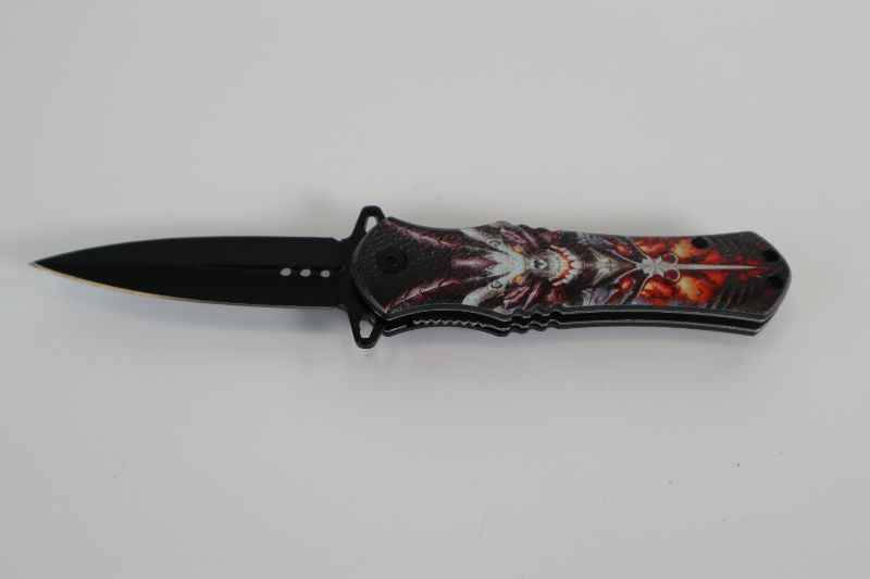 Photo 1 of GLOWING SKULL EYE POCKET KNIFE NEW 