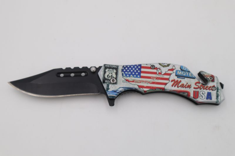 Photo 1 of ROUTE 66 AMERICAN ROADTRIP THEMED POCKET KNIFE NEW 