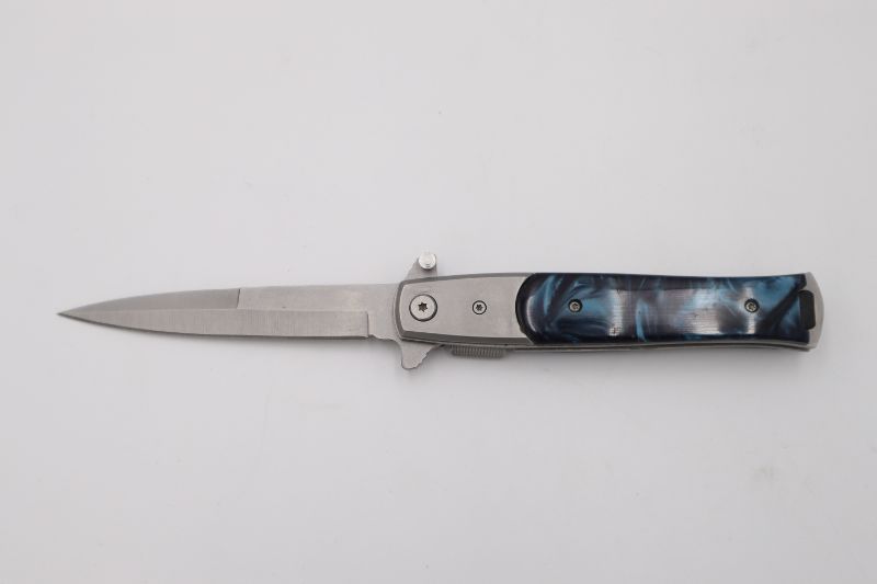 Photo 1 of BLUE AND BLACK SMOKE POCKET KNIFE  NEW