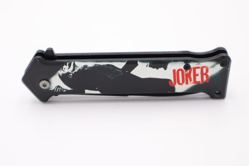 Photo 1 of BLACK RED JOKER POCKET KNIFE NEW 