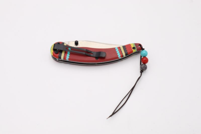 Photo 3 of TRIBAL STYLE POCKET KNIFE WITH GLASS BEADS 