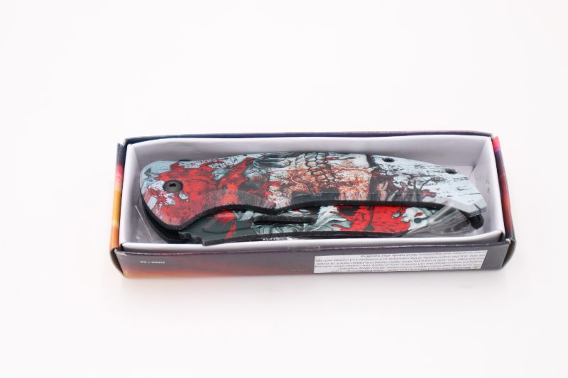 Photo 2 of 4.5" SAW SKULL FOLDER POCKET KNIFE NEW