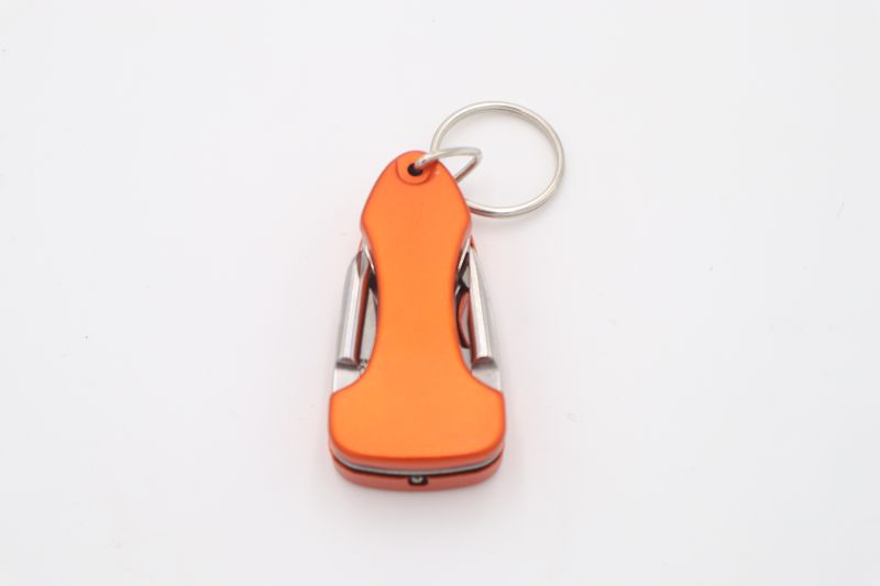Photo 2 of ORANGE 2.5 INCH MULTI TOOL WITH FLASH LIGHT KNIVE BOTTLE OPENER FLAT HEAD AND REGULAR SCREWDRIVER NEW 