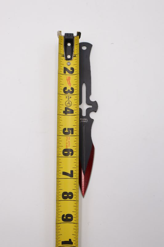 Photo 2 of 3 PACK RED AND BLACK THROWING KNIVES NEW