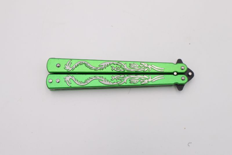 Photo 2 of GREEN STYLE BUTTERFLY KNIFE NEW