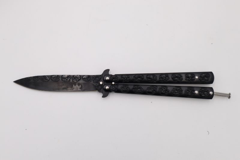 Photo 1 of BLACK ROSE STYLE BUTTERFLY KNIFE NEW