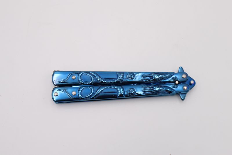 Photo 2 of BLUE DRAGON STYLE BUTTERFLY KNIFE NEW