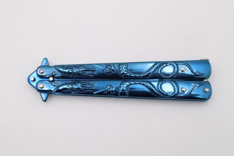 Photo 3 of BLUE DRAGON STYLE BUTTERFLY KNIFE NEW
