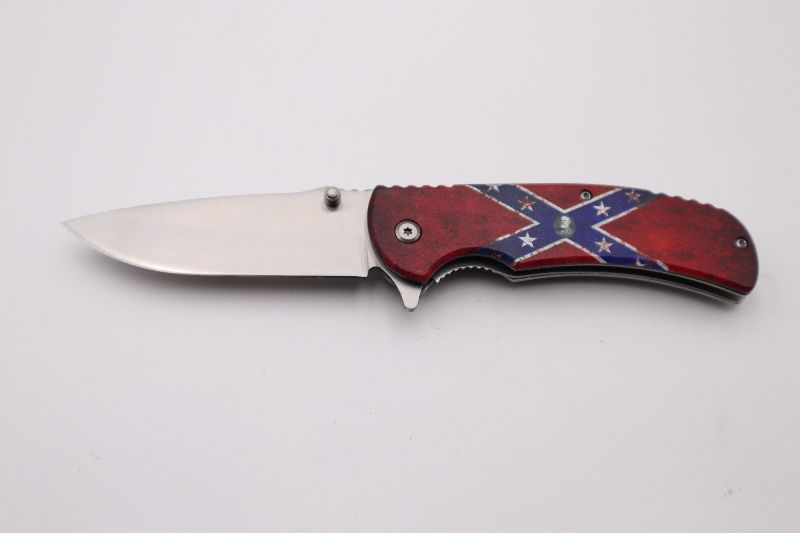 Photo 1 of 4.5 INCH RED AND BLUE CONFEDERATE CLIP NEW