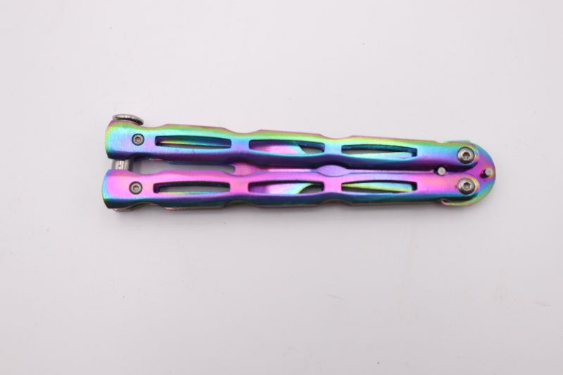 Photo 2 of RAINBOW FORK BUTTERFLY KNIFE NEW 