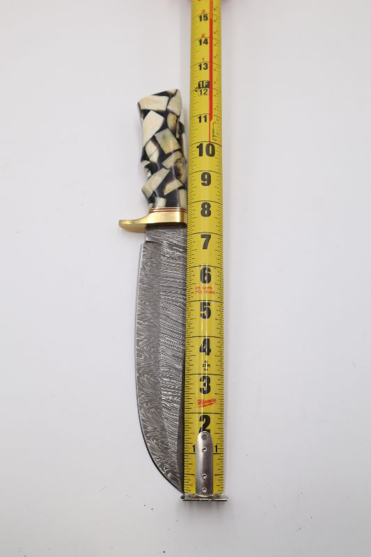 Photo 2 of DAMASCUS HK 13 BONE HORN BOWIE WS  NEW