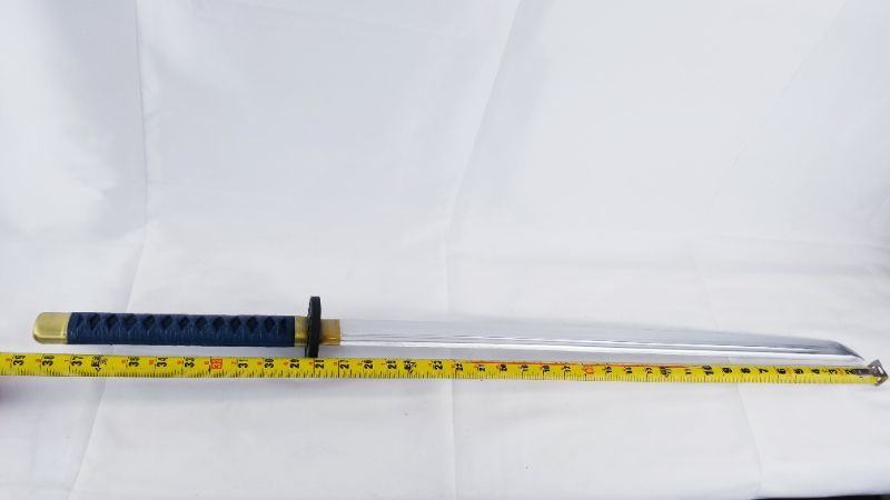 Photo 3 of 38.5 INCH FOAM SWORD WITH PLASTIC SHEATH WITH TOXIC SYMBOL NEW
