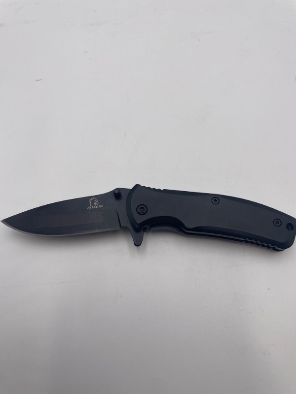 Photo 1 of FALCON BLACK MINI POCKET KNIFE 2.5 INCH BLADE NEW 