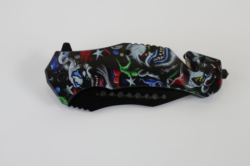 Photo 2 of MULTI-COLOR SCARY CLOWNS POCKET KNIFE NEW